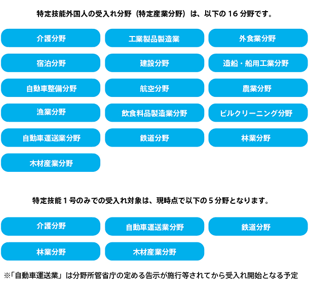 受け入れ分野